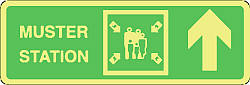 muster station ahead 