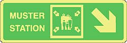 muster station down right 