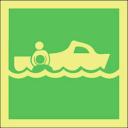 rescue boat symbol 
