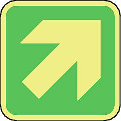 safety arrow ahead right 
