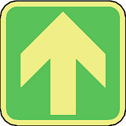 safety arrow ahead 