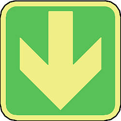 safety arrow down 