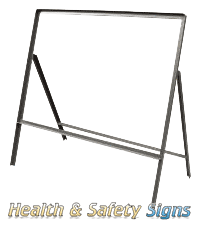 1050 x 750mm Rectangular Road Sign Frame Stanchion 