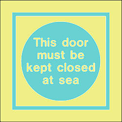 this door must be kept closed at sea text 