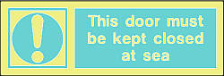 this door must be kept closed at sea 
