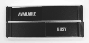 Available busy sliding door sign Available / Busy