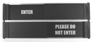 Enter sliding door sign Enter / Please do not enter