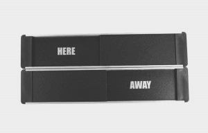 Here away sliding door sign Here / Away