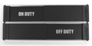 On duty sliding door sign On duty / Off duty