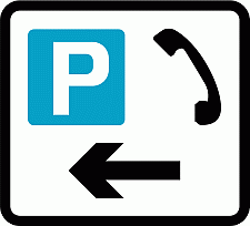 DOT No 2502 Parking and phone left Official Department of Transport Category: Direction to Parking Places / Official schedule number: 7 VI