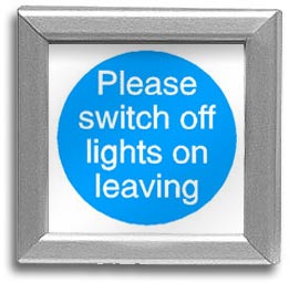  Frame Aluminium with Fixings to fit Sign 100x100mm 