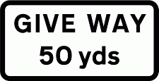 DOT NO 503 Give way Official Department of Transport Category: Warning Signs / Official schedule number: 1
