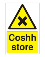 Coshh store sign Coshh store