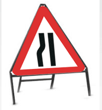 517 Road narrows left 