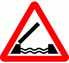 DOT No 529   Opening or swing bridge ahead Official Department of Transport Category: Warning Signs / Official schedule number: 1
