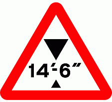 DOT No 530   Max headroom ft Official Department of Transport Category: Warning Signs / Official schedule number: 1