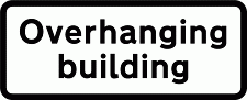 DOT NO 530.1 Overhanging Official Department of Transport Category: Warning Signs / Official schedule number: 1