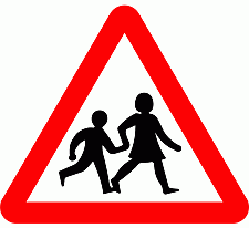 DOT No 545  Beware of Children Official Department of Transport Category: Warning Signs / Official schedule number: 1