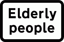 DOT NO 547.4 Elderly people Official Department of Transport Category: Warning Signs / Official schedule number: 1