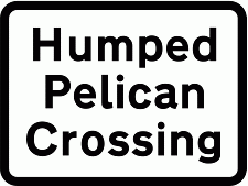 DOT NO 547.6 Humped pelican Official Department of Transport Category: Warning Signs / Official schedule number: 1