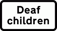 DOT NO 547.7 Deaf children Official Department of Transport Category: Warning Signs / Official schedule number: 1