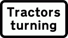 DOT NO 553.2 Tractors Official Department of Transport Category: Warning Signs / Official schedule number: 1