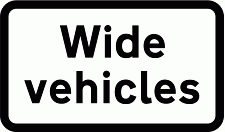 DOT NO 553.2 Wide vehicles Official Department of Transport Category: Warning Signs / Official schedule number: 1