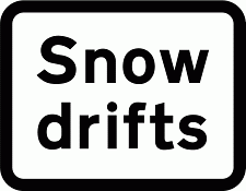 DOT NO 554.3 Snow drifts Official Department of Transport Category: Warning Signs / Official schedule number: 1