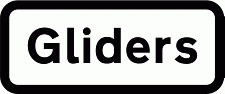 DOT NO 558.2 Gliders Official Department of Transport Category: Warning Signs / Official schedule number: 1