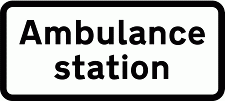 DOT NO 563 Ambulance Official Department of Transport Category: Warning Signs / Official schedule number: 1