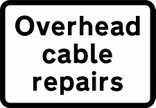 DOT NO 563 Cable repairs Official Department of Transport Category: Warning Signs / Official schedule number: 1
