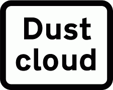 DOT NO 563 Dust cloud Official Department of Transport Category: Warning Signs / Official schedule number: 1