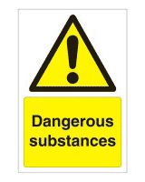 Dangerous substances sign Dangerous substances