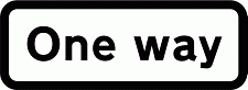DOT NO 607 One way Official Department of Transport Category: Regulatory Signs / Official schedule number: 2