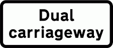 DOT NO 608 Dual carriage Official Department of Transport Category: Regulatory Signs / Official schedule number: 2