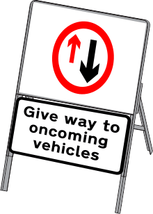 615 Priority to oncoming traffic 