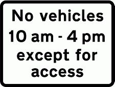 DOT NO 618.1 No vehicles Official Department of Transport Category: Regulatory Signs / Official schedule number: 2