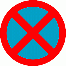 DOT No 642 No stopping Official Department of Transport Category: Regulatory Signs / Official schedule number: 2