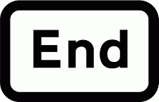 DOT NO 645 End Official Department of Transport Category: Regulatory Signs / Official schedule number: 2