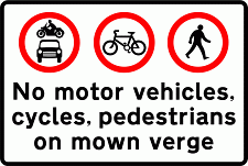 DOT NO 651 Prohibition 3 Official Department of Transport Category: Regulatory Signs / Official schedule number: 2