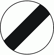 DOT No 671 National speed limit Official Department of Transport Category: Regulatory Signs / Official schedule number: 2