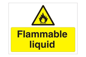 Flammable liquid sign Flammable liquid