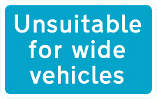 DOT NO 820 Unsuitable 4 Official Department of Transport Category: Misc Informatory Signs / Official schedule number: 4