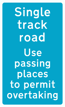 DOT NO 821 Single track 2 Official Department of Transport Category: Misc Informatory Signs / Official schedule number: 4