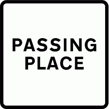 DOT NO 822 Passing Official Department of Transport Category: Misc Informatory Signs / Official schedule number: 4