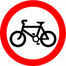 DOT No 951 No cycling Official Department of Transport Category: Bus Cycle and Tram / Official schedule number: 5