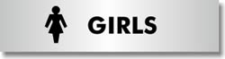 Signs for Schools - Girls Toilet Girls Toilet