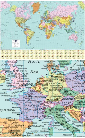 Standard World Political Map 