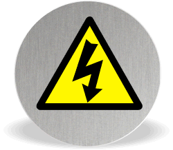 Brushed stainless disc electricity 