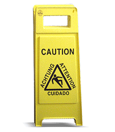 Caution-Foreign-Stand Alone Caution - Achtung, Attention, Cuidado